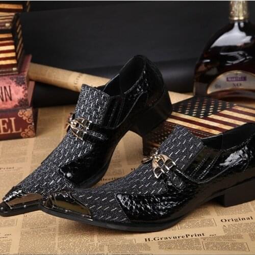 New Office Men Dress Shoes Italian Wedding Man Casual Shoes Oxfords Suit Shoes Man Flats Leather Shoes Zapatos Hombre Mens Shoe