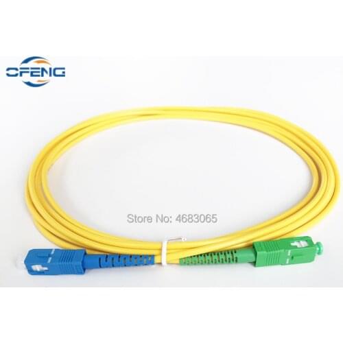 SC UPC-SC APC connector Optical Fiber Patch Cord SM Single Mode MM Multi Mode Simplex 3.0mm Length Patchcord