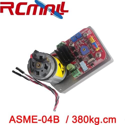 High Torque RC Servo DC12-24V 380kg.cm Steel Gear for Robot Mechanical Arm ASME-04B RCmall XZ0033B