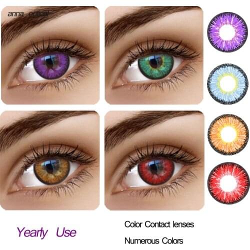 USA Hotsale 3Tones Contact Lense Brown Green Gray Contact Lens Popular Lenses Eye Color Contacts Non Prescription Fast Delivery