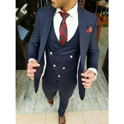 High Street Classic Men Suit Fashion Wedding Made to order Prom Masculino Hombre Trajes Blazer Tuxedo Costume Homme Mens Suits