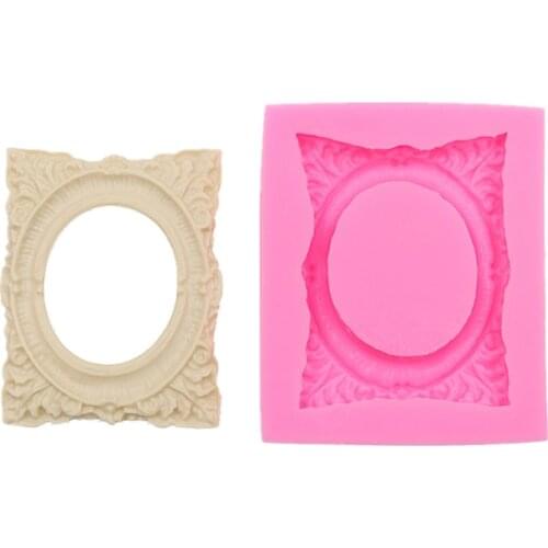 Vintage Small Frame Frozen Cake Bake Flexible Silicone Mold Handmade Chocolate Craft Mold Cake Dessert Decorative Gadgets new