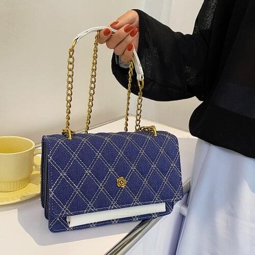 High Quality Women Denim Handbags Chain Shoulder Bag Designer Ladies Crossbody Bags for Women Fashion Female Messenger Bag New