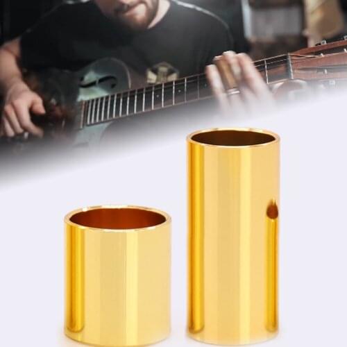 1pcs Stainless Steel Length 28mm/51mm Guitar Finger Slide Tube Smooth Edge Guitar Accessories