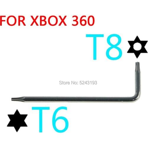 1PC For Xbox 360 T6 T8 L Key Screwdriver for Xbox 360 Xbox One Controller Mod Kits Repair T8 Security Torx Screwdriver