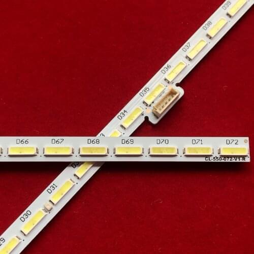 605MM LED Backlight Strip 72 Lamp For Philip 55"TV CL-550-072-V1-L CL-550-072-V1-R 11800822 LK10024666-AO 55PUS71010A L42F1600E