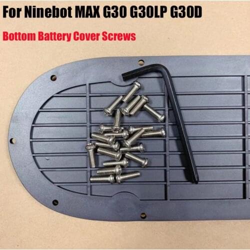 21Pcs Bottom Battery Cover Screws for Ninebot MAX G30 G30LP G30D Electric Scooter Stainless Steel Metal Screw Repaired with tool
