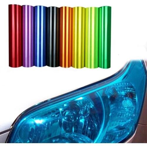 30 * 60 cm car vehicle smoke lamp headlight taillight car vinyl film sticker waterproof body film Car headlight color film