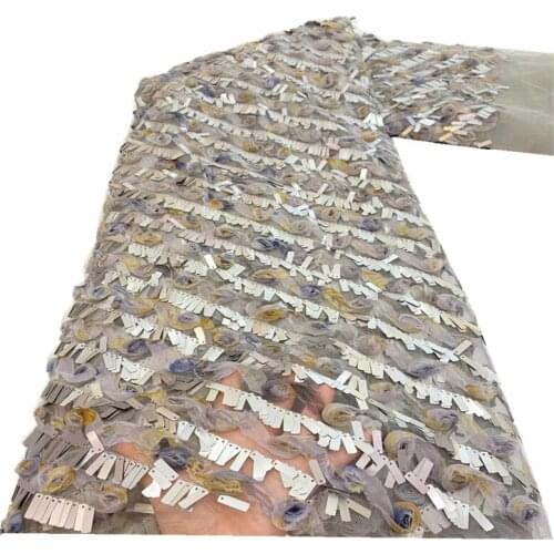 African Sequins Net Lace Fabric 2021 High Quality Lace Nigerian Wedding Lace Fabrics Sewing French Tulle Lace For Wedding r19-66