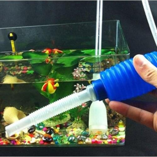 Aquarium Plastic Pump Fish Tank Water Change Tools Cleaning Siphon Filters Portable Manual Cleaner Pump Aquatic Supplies