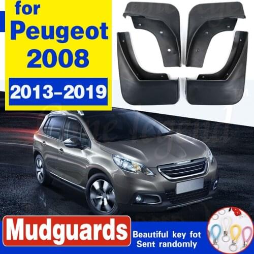 Car Mud Flaps For Peugeot 2008 SUV 2013-2017 2014 2015 2016 Mudflaps Splash Guards Mud Flap Mudguard Fender Front Rear Molded