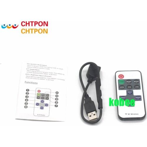 5V USB Controller 11Keys RF Wireless Remote Controller Led Dimmer For USB LED String and Single Color LED Strip 5050 2835 5630