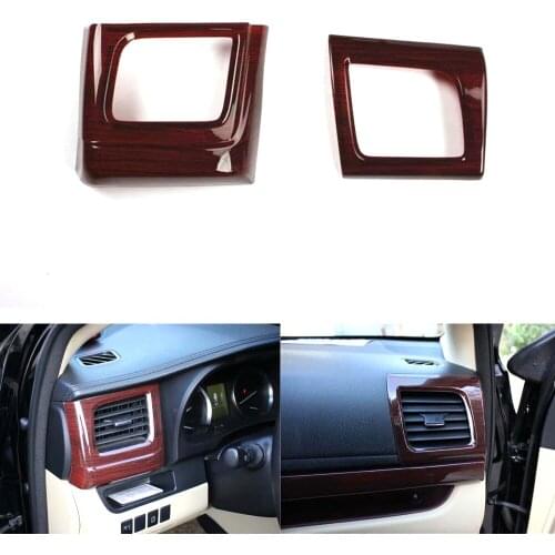 For Toyota Highlander 2015-2018 Left Hand Drive Car Dashboard Side Air Vent Frame Trim Interior Car Accessories Styling