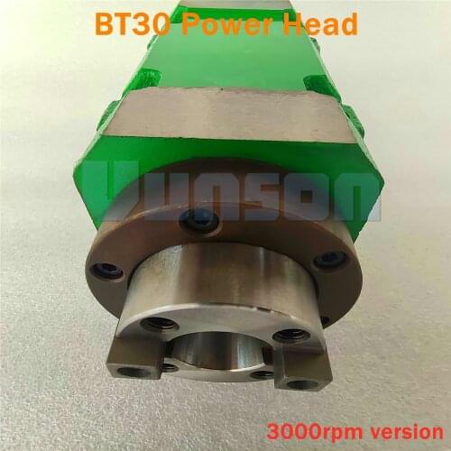 BT30 Taper Chuck 1500W 1.5KW 2hp Power Head Power Unit CNC Cutting/Boring/Milling Machine Lathe Tool Spindle 3000RPM