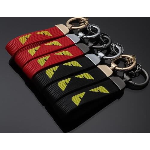 Two Triangle Eyes Leather Keychain Luxury Womens Key Ring for Auto Car Keys Lanyard for Key Designer Animal Friendship Gifts