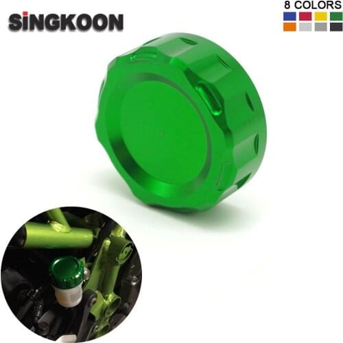 CNC Motorcycle Front Rear Brake Master Cylinder Fluid Reservoir Cover Cap 8 Colors For Kawasaki ZX6R ZX10R ZX250R ZX300R NEW