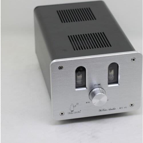 15W Tube Preamp 6H3 Hifi Preamplifier Pre-stage Dual Input 240*140*120mm