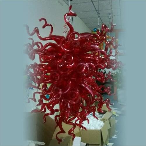 Mini Size Art Glass Chandelier Lighting LED Hotel European Style Chihuly Pendant Lighting