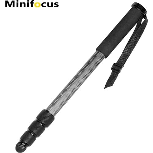 Carbon Fiber Monopod 4 Sections Adjustable Portable Stand with Carrying Bag for Canon Nikon Pentax Sony Olympus DSLR Gimbal
