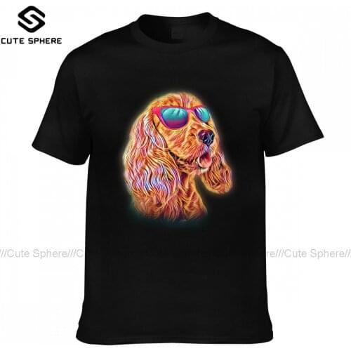Cocker Tee Shirt Fashion Short-Sleeve 100 Percent Cotton T Shirt Basic Print Tshirt 3xl Male