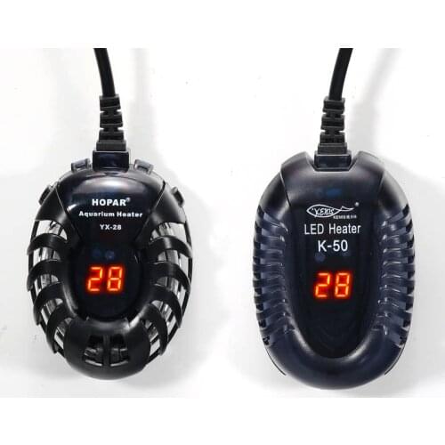 Small fish tank mini heater low water level turtle tank LED digital display heater automatic temperature explosion-proof heating