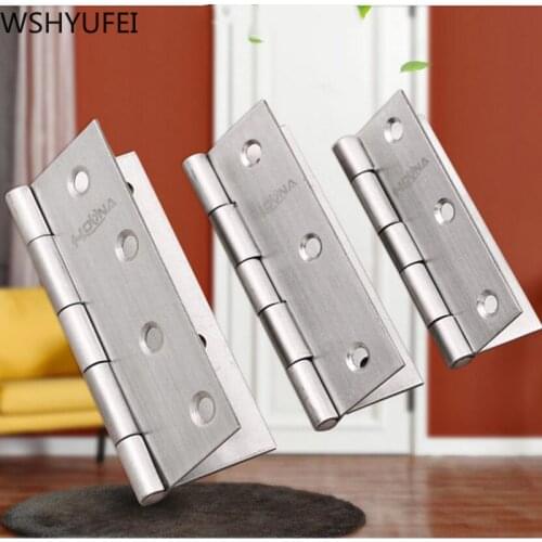2 pcs/set stainless steel Mute Hinges Furniture kitchen cabinet door hinges cupboard Accessories home Jewelry Box Hardware