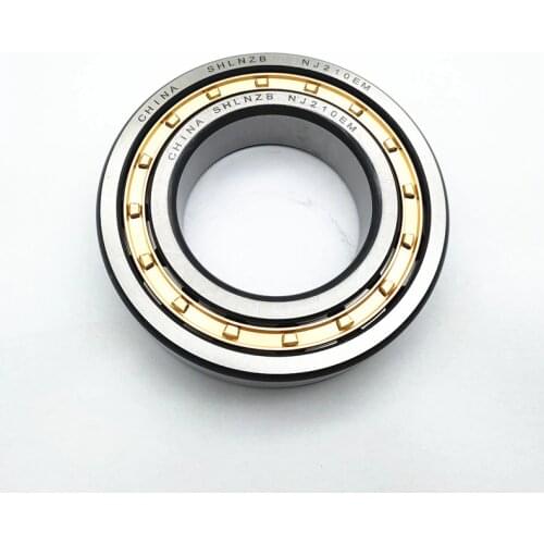 SHLNZB Bearing 1Pcs NJ210 NJ210E NJ210M NJ210EM NJ210ECM C3 50*90*20mm Brass Cage Cylindrical Roller Bearings