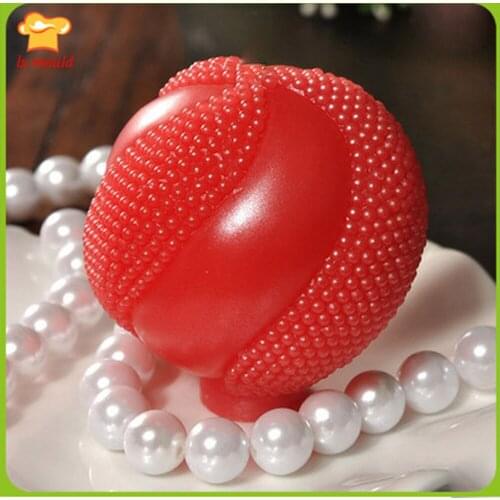 Round Ball Peach Heart Shape Wedding Soap Candle Silicone Moulds Valentines Day Chocolate Molds Cake Baking Mould