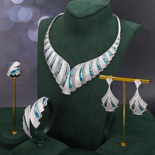 TIRIM Hyperbol Abalone Shell Necklace Sets for Women Accessories Cubic zircon luxury Wedding & Engagement Dubai Bridal Jewelry