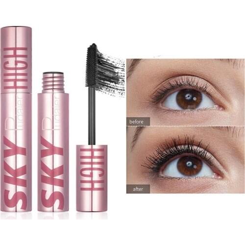 Mascara Waterproof Fiber Extension 3D Volume Non Dizzy Dense Thick Slender Long Curling Natural Eyelashes Makeup Women Cosmetic