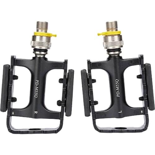 Bike Pedal Safety Buckle Non-slip Aluminum Alloy Bearing Pedal Mountain Bicycle Pedals Wide Platform Accessories Part