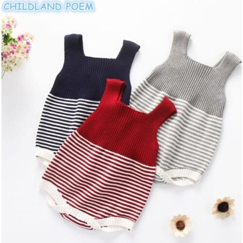 Knited Romper For Girls Boys Overalls Cotton Infant Baby Jumpsuit Toddler Newborn Baby Girl Clothes Boys Romper Baby Clothes