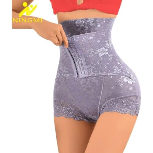 NINGMI Tummy Control Panties Women High Waist Shaper Slimming Underwear Body Shaper Butt Lifter Slim Postpartum Body Shapewear