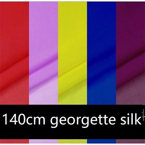 24 color wide 100% mulberry silk dress dress of silk georgette fabrics hanfu fully thin spring/summer cloth