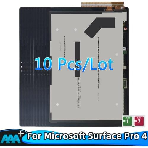 10Pcs For Microsoft Surface Pro 4 1724 LCD Touch Screen Digitizer Panel Glass