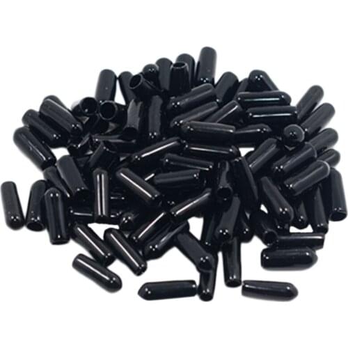 100 Pieces Mixed Black Mini Rubber Sleeve fit Hair Hoop Band 4-7mm DIY Hair Jewelry