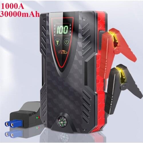 1000A Car Jump Starter Power Bank 30000mAh 12V Starting Device Portable Emergency Car Booster Auto Car Battery Charger PowerBank