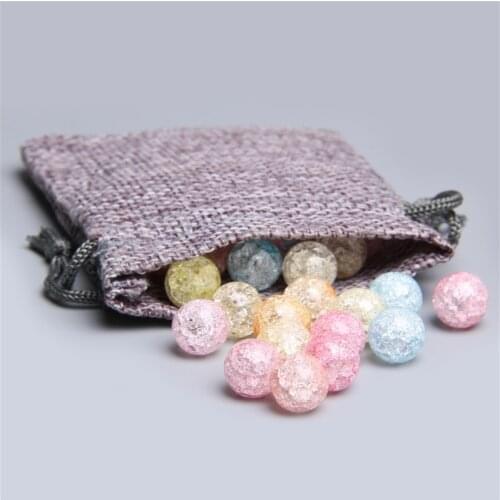 15.5" Cracked Beads Wholesale Multi Color 6 mm 8 mm 10 mm 12 mm Crystal Glass Beads For DIY Making Women Jewelry Bracelet Men