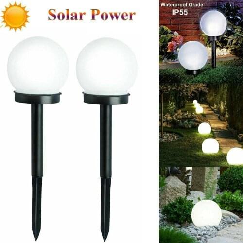 2PCS LED Solar Garden Light Outdoor Waterproof Lawn Light Pathway Landscape Lamp Solar Lamp for Home Yard Driveway Lawn