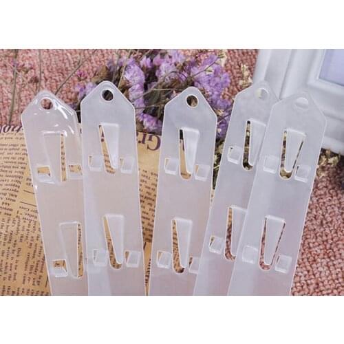 200pcs 67*3cm PP label frame price frame Hanger commodity holder hook strip Hanging Merchandising Clip 12 hooks SL4741