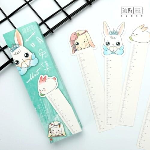 30pcs Cartoon Cute Rabbit Paper Bookmark Note Memo Stationery For School Student