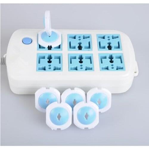 Protection 6pcs Russian EU European Euro security Child Electric Socket Outlet Plug Two Phase Safe Lock Cover Baby Kids Safety