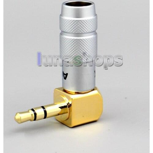 LN002795 ACROLINK FP-3.5L(G) 3.5mm Stereo Male Gold plated 90 degree adapter for diy