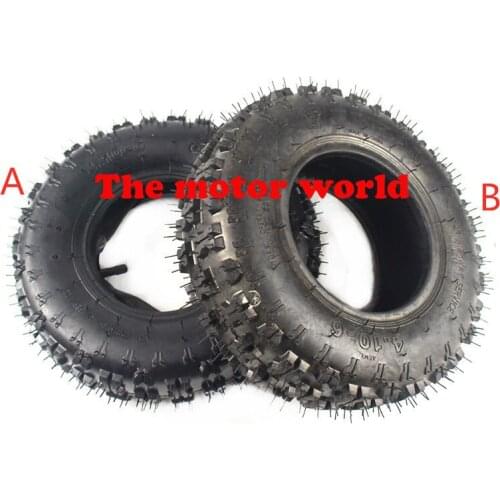 Free Shipping Good Quality Two Types of Tires 4.10-6 Inner and Outer Tyre Vacuum Tire Fit ATV Quad Go Kart 47cc 49cc Tire