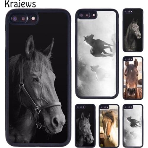Krajews Beautiful HORSE PONY Animal Phone Case For iPhone 5 6S 7 8 Plus 11 12 Pro X XR XS Max Samsung Galaxy S6 S7 S8 S9 S10