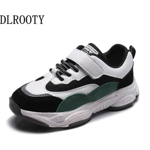 New Sport Children Shoes Kids Boys Sneakers Spring Autumn Net Casual Hook & Loop Casual Girls Shoes Running Shoe For Kids