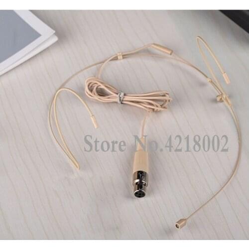 Skin Ear Hook Headset Headworn Condenser Microphone Mic for Shure ULX, SLX, PGX, UT, KCX, BLX, GLX Wireelss