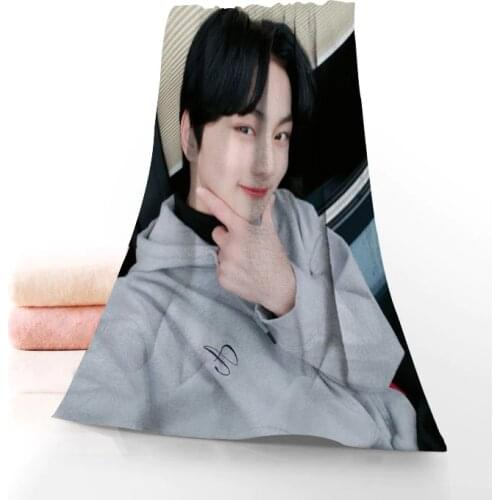 Jungwon Enhypen Towel Printed Cotton Face/Bath Towels Microfiber Fabric For Kids Men Women Shower Towels 70X140cm