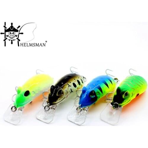 Frog wobblers Jerkbait 4 Colors 4.5cm 6.8g Hard Bait Small Minnow Crank Fishing lures top water tackle floating lure