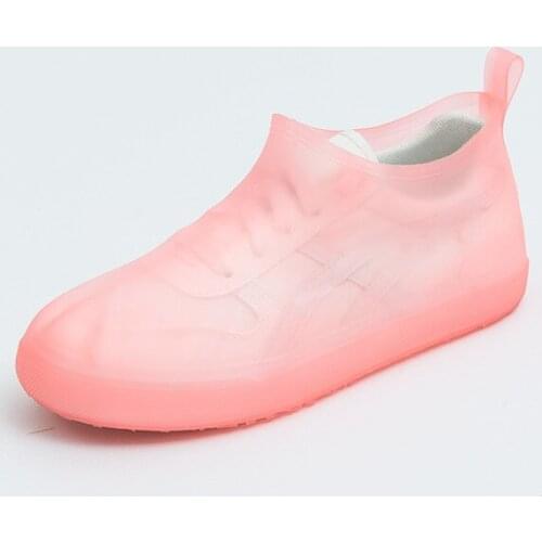 Fashion simple Rain Covers boots set slip-proof injection rain boots PVC shoe cover waterproof ladies rain boots sale 3